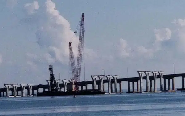 a large ship in a body of water