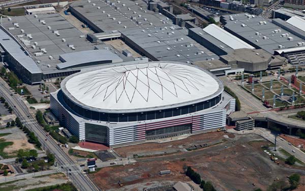 the roof of Georgia Dome