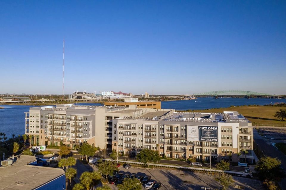 a city with tall buildings in the background